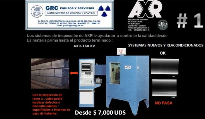 RAYOS X -SISTEMAS NDT PARA TODO TIPO DE MATERIAL 